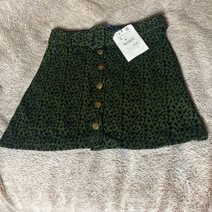 Zara leopard print skirt with belt